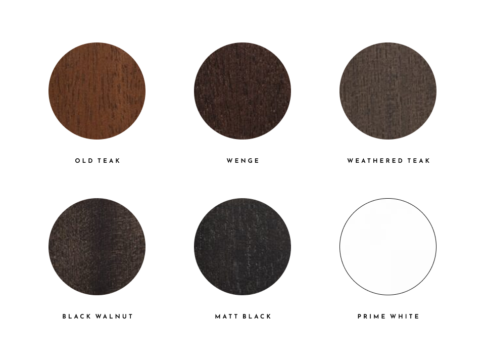 Wood stain and osmo oil window shutter options