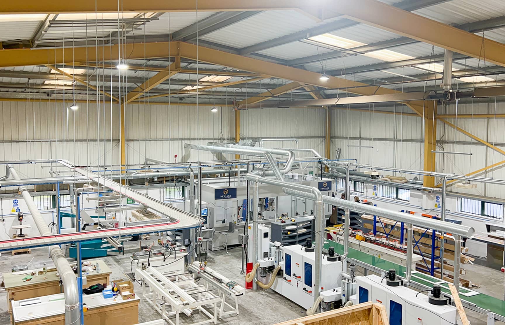 Shutter factory aerial shot