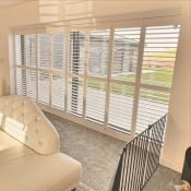 Full width bifold door shutters